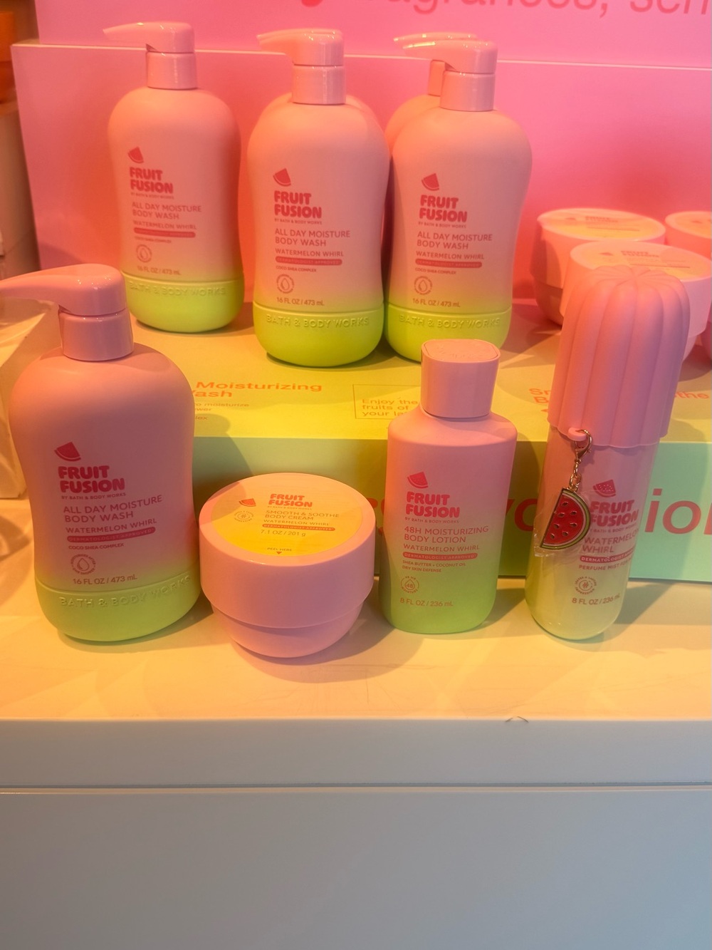 Fruit Fusion Watermelon Body Care Set - Pink & Lime